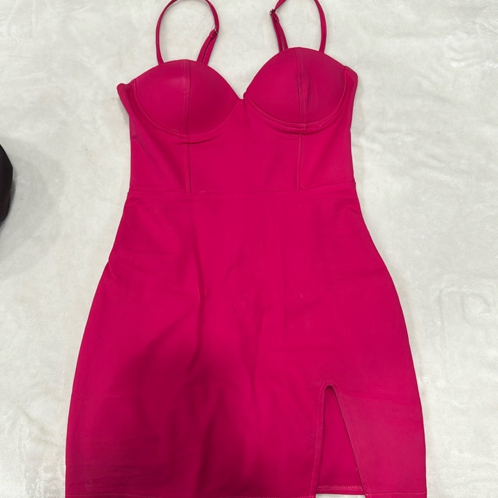 Superdown hot pink dress